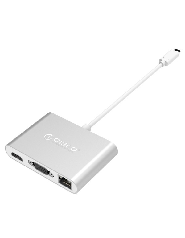 ORICO RCNB Aluminum Alloy Type-C to VGA / HDMI / RJ45 / Type-C PD / Type-A  Adapter - ORICOTHAILAND
